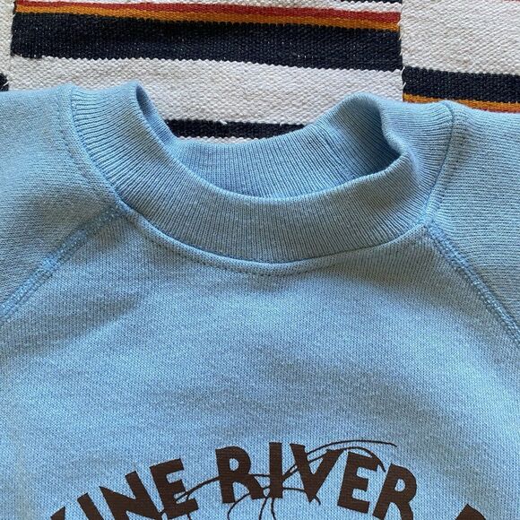 Vintage 70’s Crewneck Graphic Sweater. Stikine River Rat. Size Medium. USA. Rare - Picture 7 of 14